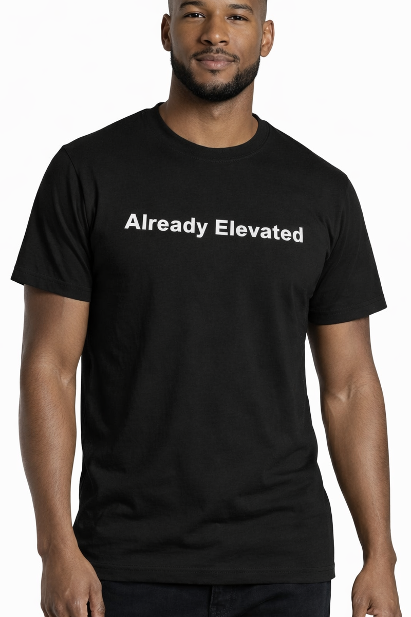 Black Already Elevated Spring T-Shirt