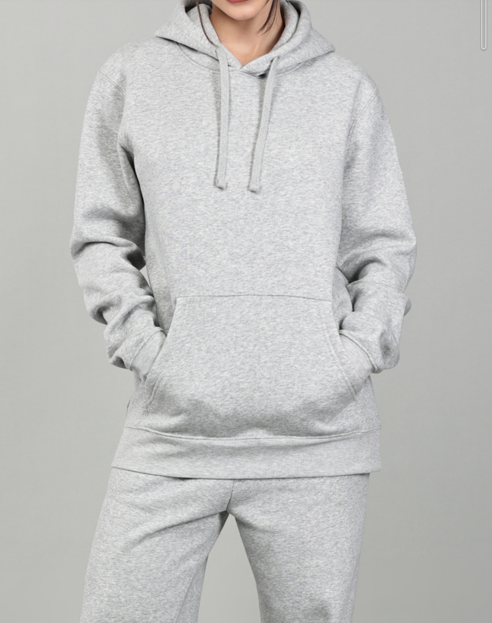 Light Heather Grey Hooded Tracksuit