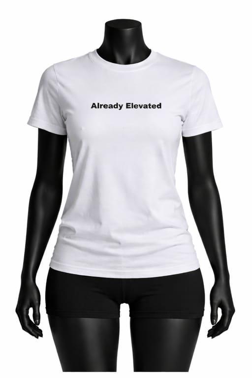 White Already Elevated Spring T-Shirt