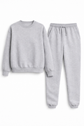 Light Heather Grey Hooded Tracksuit