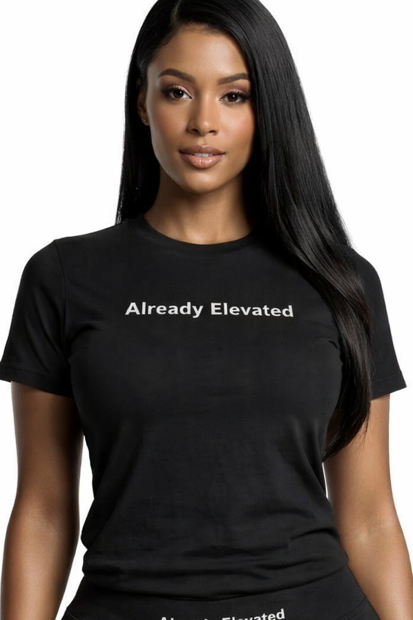 Black Already Elevated Spring T-Shirt