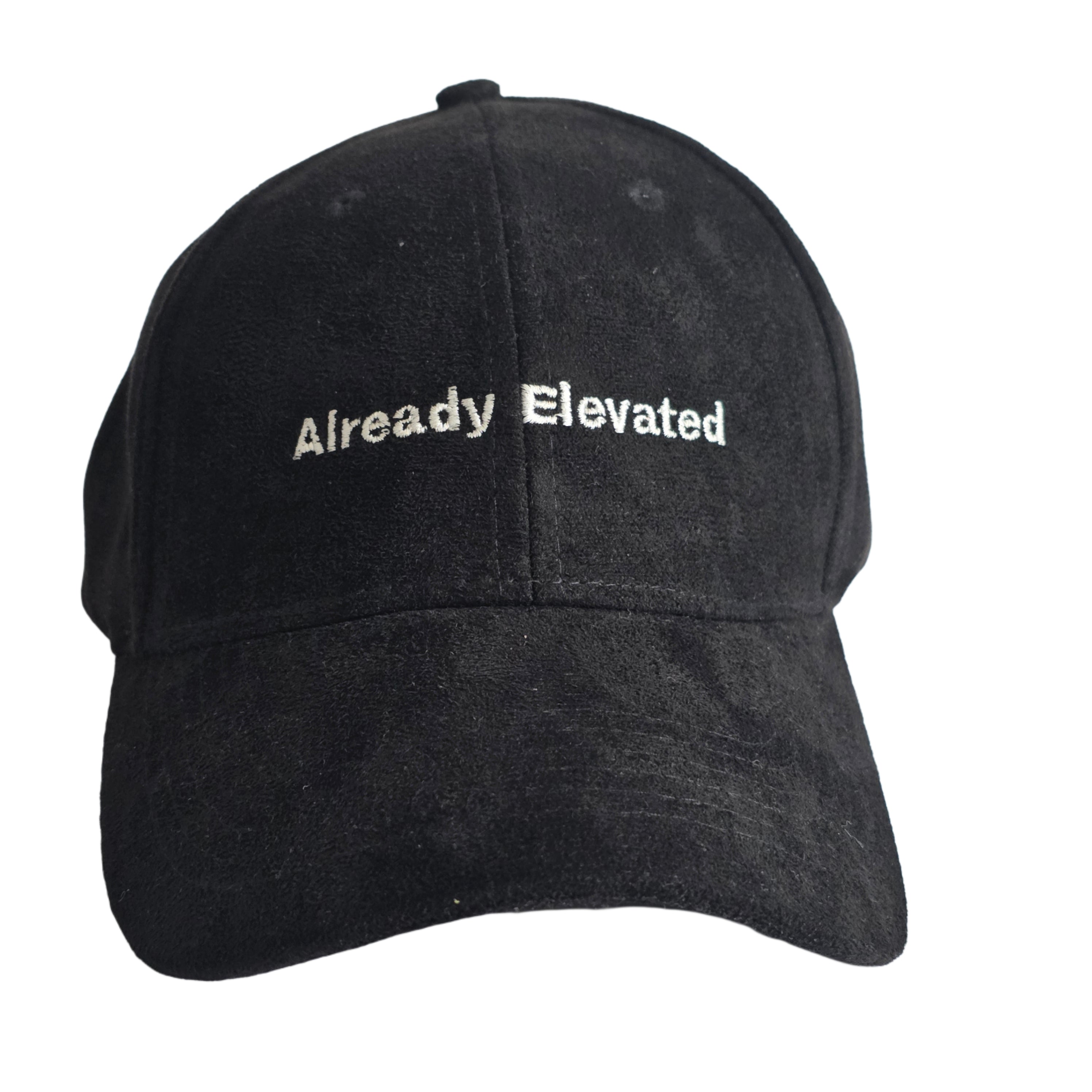 Already Elevated Black Suede Cap