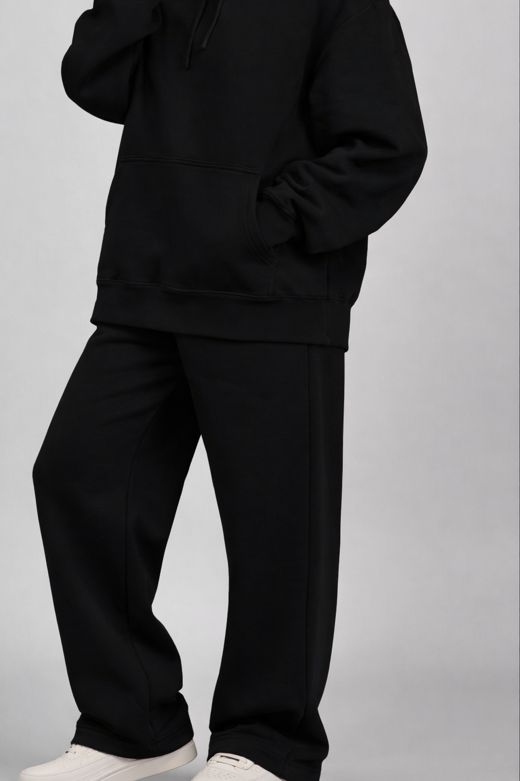 Black Hooded Tracksuit