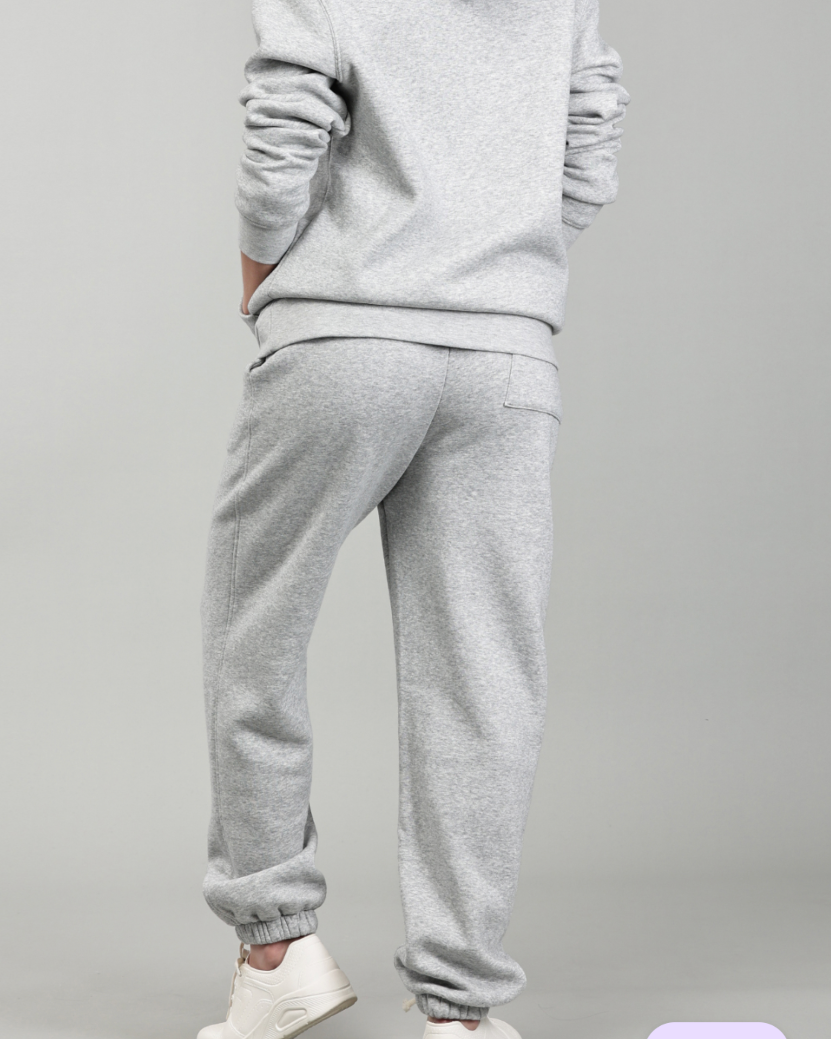 Light Heather Grey Hooded Tracksuit