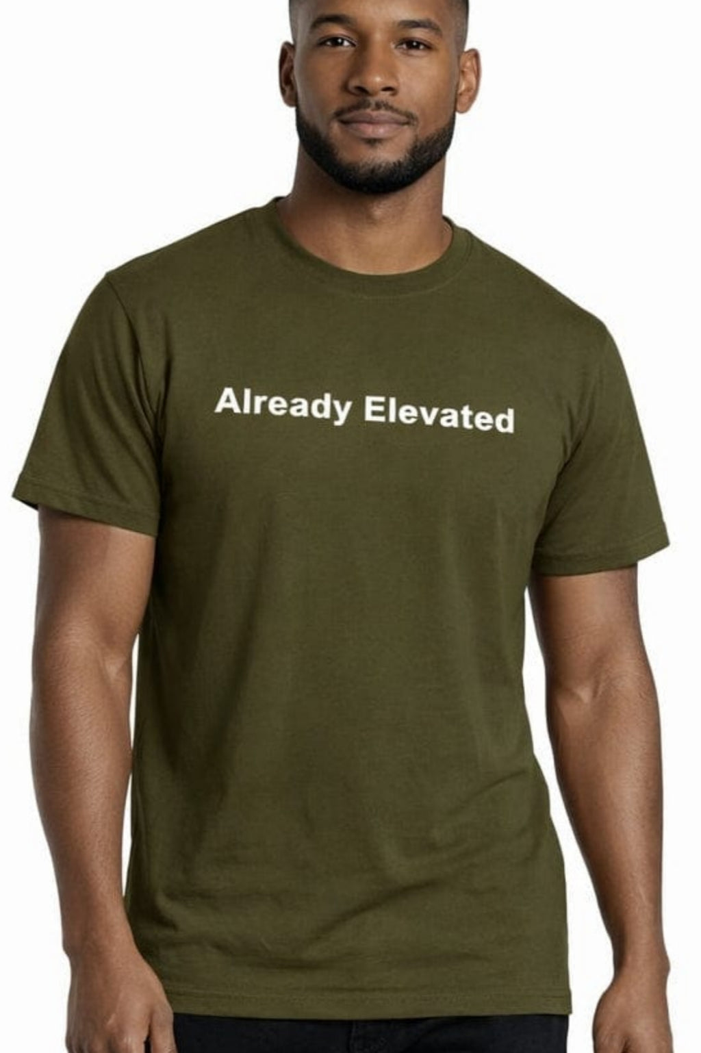 Olive Already Elevated Spring T-Shirt