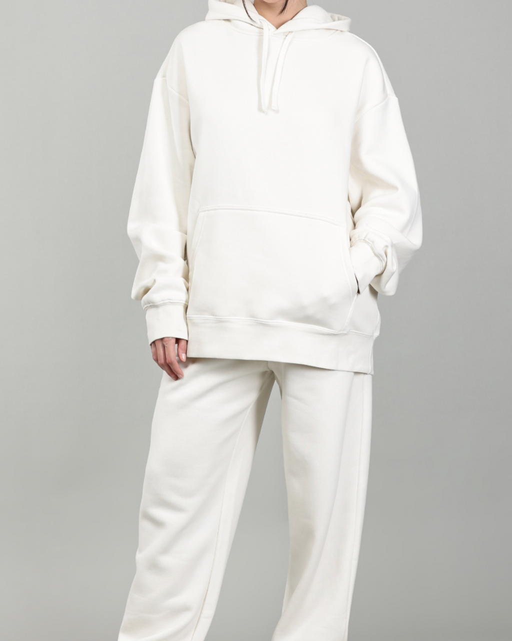Beige Hooded Tracksuit