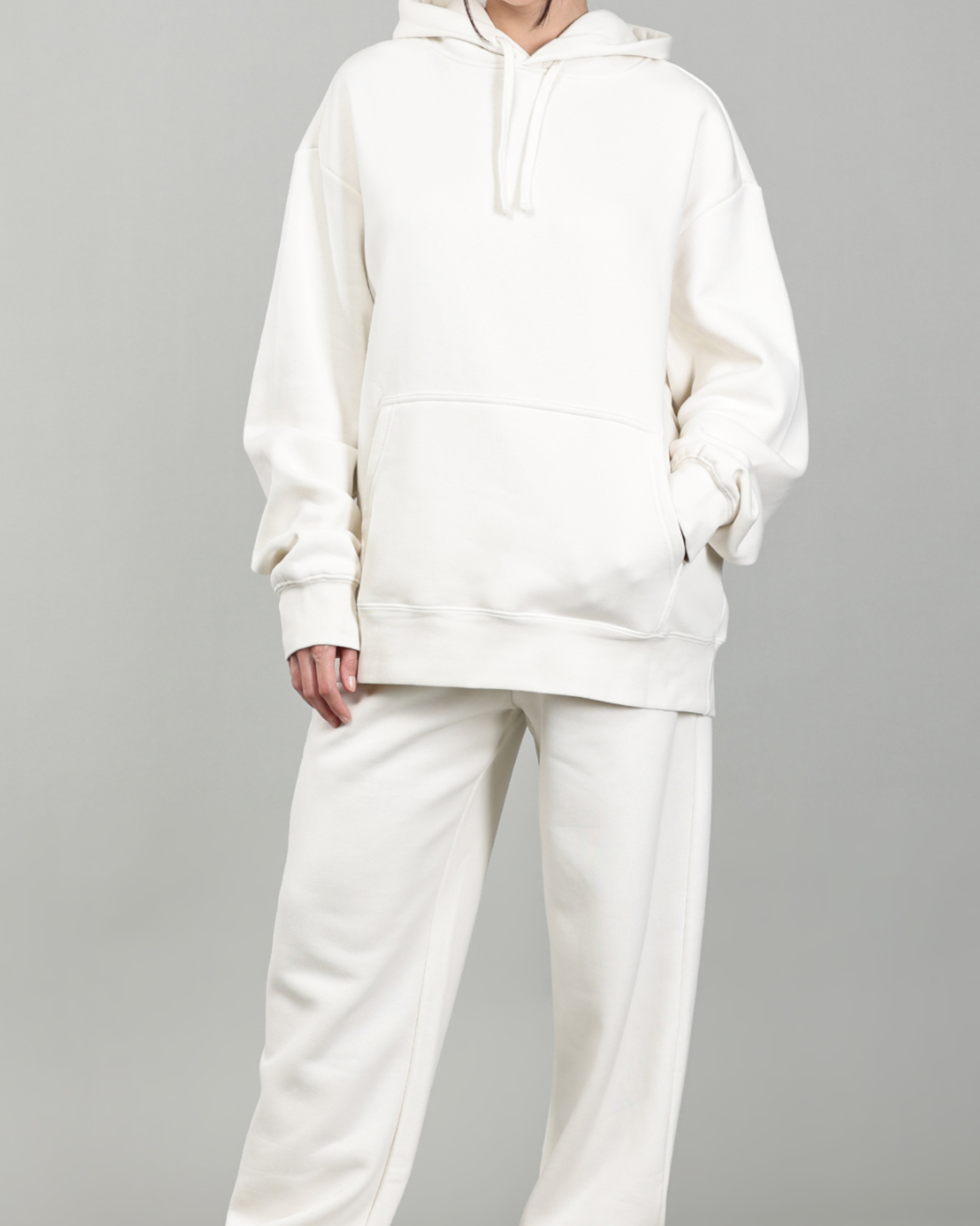 Beige Hooded Tracksuit